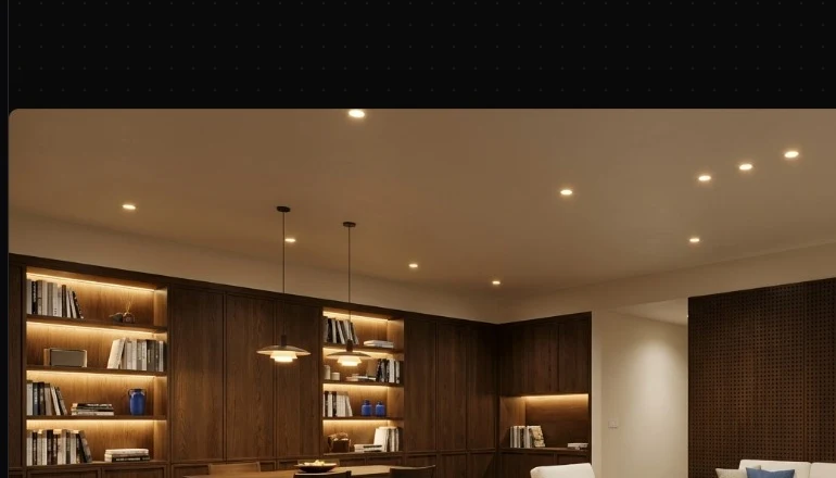 AI-rendered living room redesign